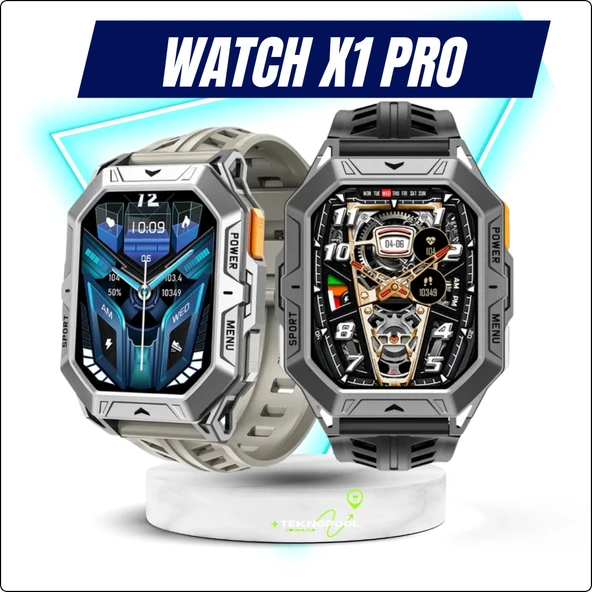 Watch X1 Pro Akıllı Saat 100 Gün Pil Ömrü 10AtmSu Geçirmez Darbeye Dayanıklı ürün görseli 1