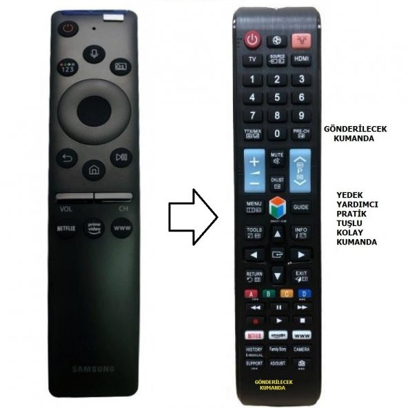 Samsung BN59-01329G 4K SUHD Smart TV  ( YEDEK KUMANDASI ) ürün görseli 1