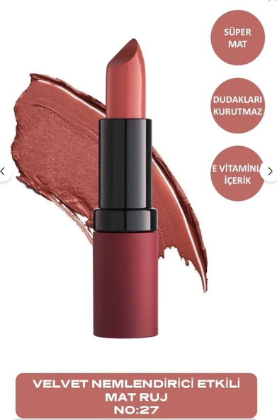 Golden Rose Velvet Matte Lipstick  No 27 ürün görseli 1