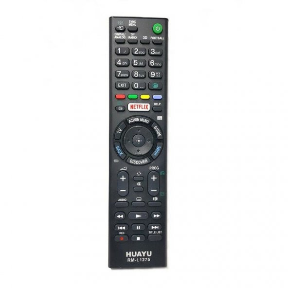 SONY 3D Smart LED TV Kumanda NETFLIX Tuşlu  Kumanda-RM-L1275 ürün görseli 1