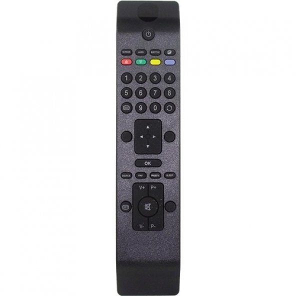 Telefunken Lcd Led Tv Uyumlu Kumanda Kıvrımlı Model ürün görseli 1