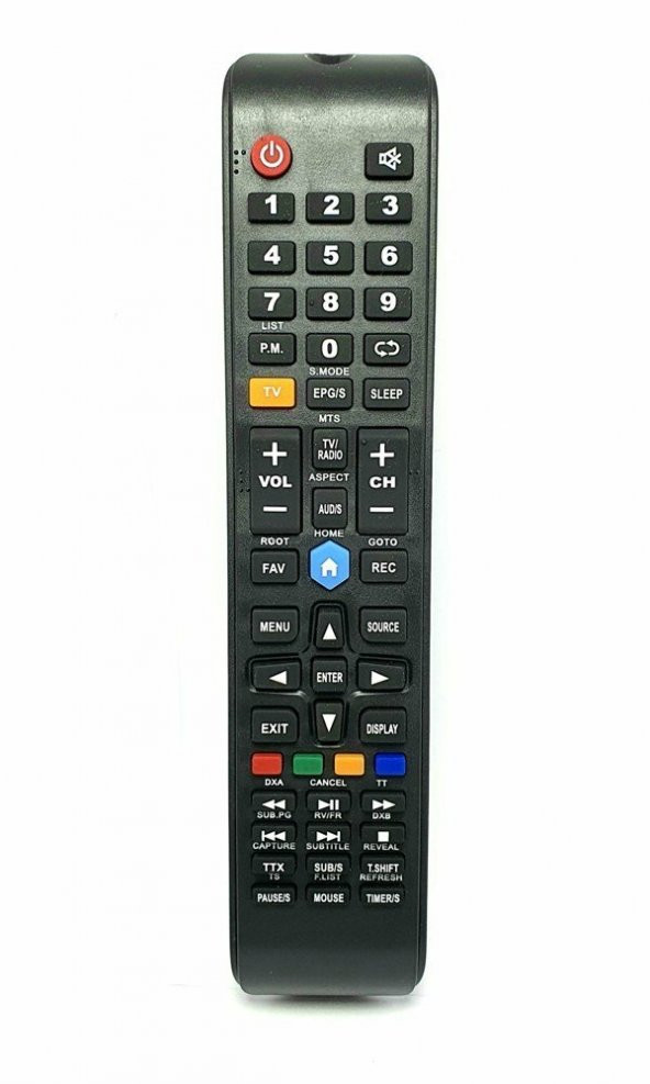 Skytech Smart Led Televizyon Kumandası Mavi Home Tuşlu ürün görseli 1