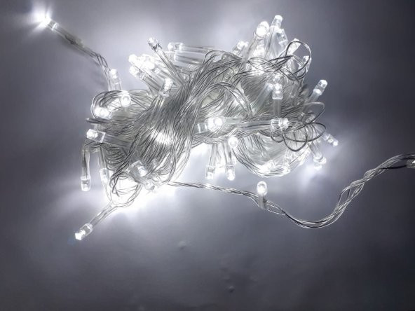 Tayfun 100lü Led Işık Beyaz Led -10 METRE - Resim 3