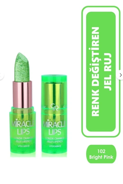 Golden Rose Miracle Lips Color Change Jelly Lipstick No:102 ürün görseli 1