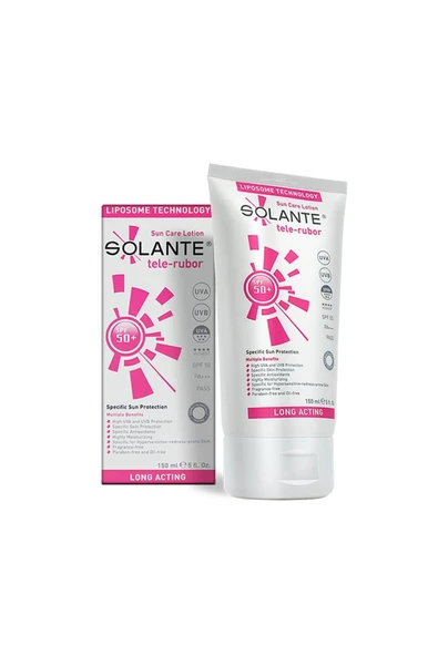 Solante Tele-Rubor Spf 50 Güneş Koruyucu Losyon 150 ml ürün görseli 1