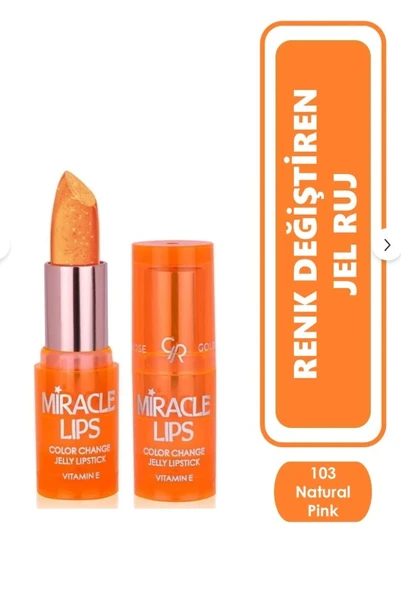 Golden Rose Miracle Lips Color Change Jelly Lipstick No:103 ürün görseli 1