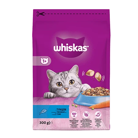 Whiskas Ton Balıklı ve Sebzeli 300 gr Yetişkin Kedi Maması ürün görseli 1