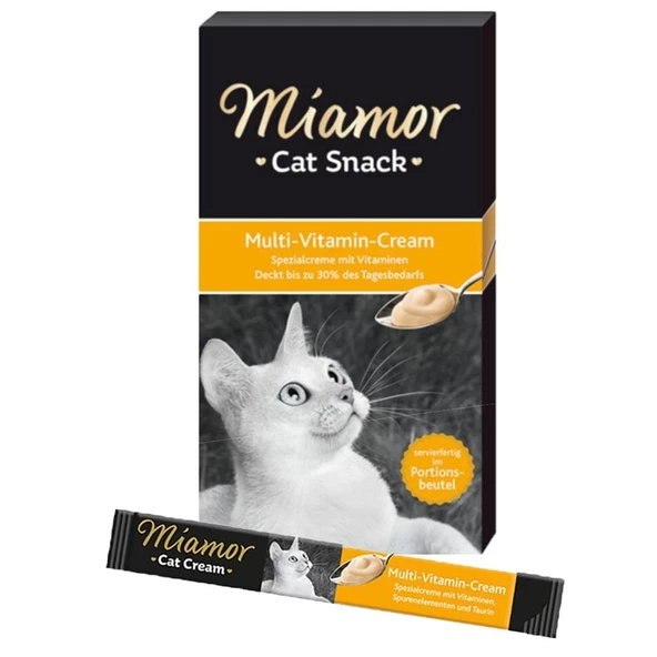 Miamor Multi Vitamin Cream Kedi Ödül Maması 6×15g ürün görseli 1