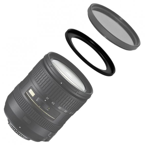 Hlypro 55MM-58MM Çevirici Step Up Ring - Resim 2