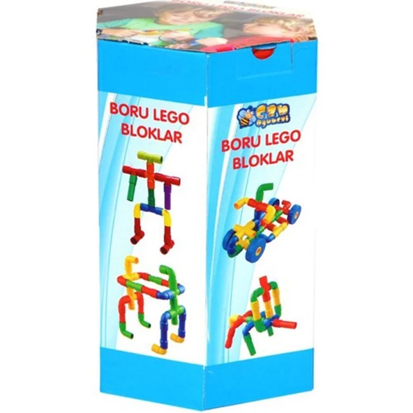 Can Oyuncak Boru Yapı Blokları 42 Parça HC1017 ürün görseli 1