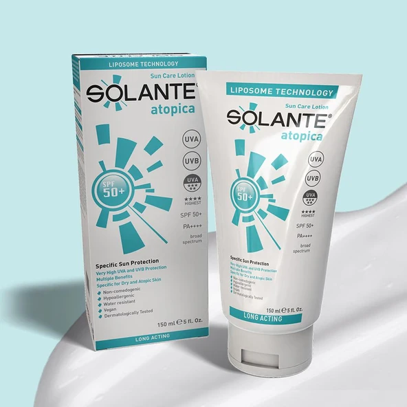 Solante Atopica Güneş Koruyucu Losyon Spf 50 Faktör 150 ml Atopik Ciltler ürün görseli 1