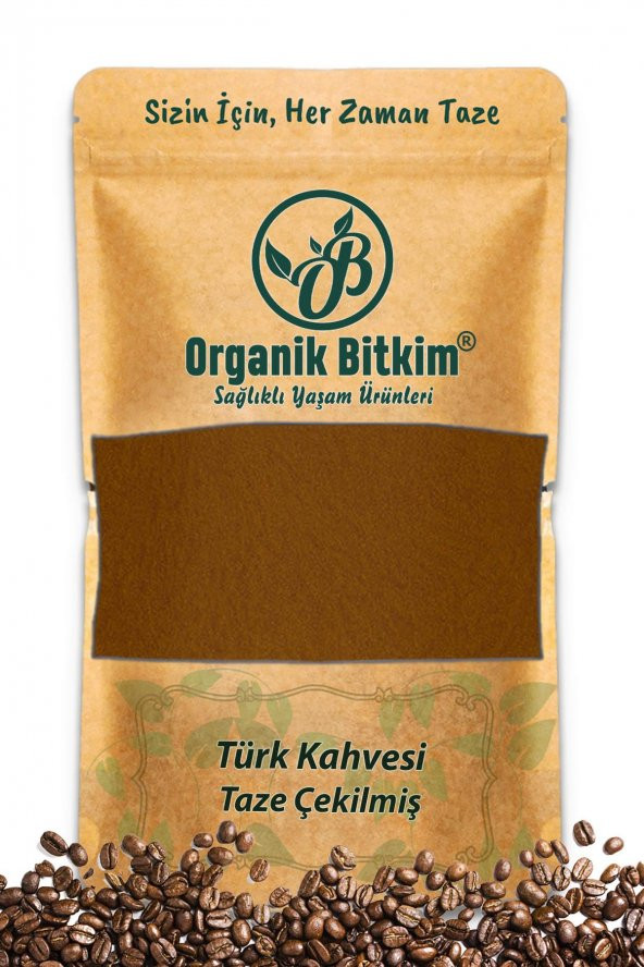 Organik Bitkim Türk Kahvesi - Taze Çekilmiş 700 gr ürün görseli 1