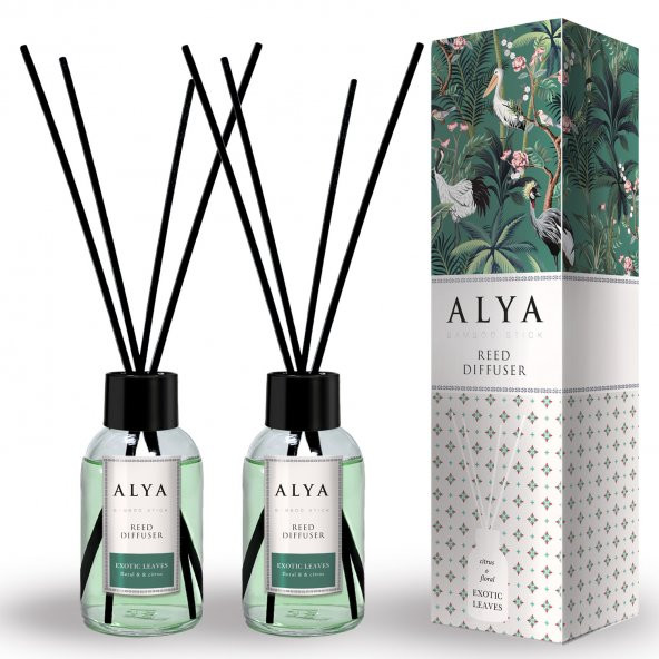 Alya Bambu Çubuklu Oda Kokusu Egzotic Leaves 100 ml x 2 Adet ürün görseli 1