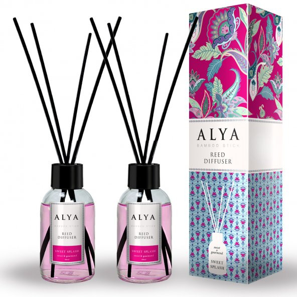 Alya Bambu Çubuklu Oda Kokusu Sweet Splash 100 ml x 2 Adet ürün görseli 1