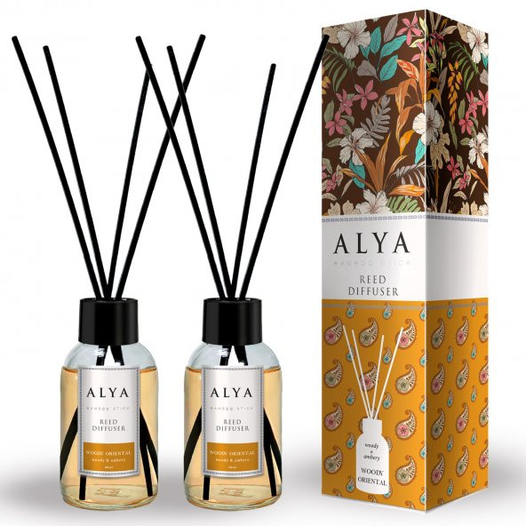 Alya Bambu Çubuklu Oda Kokusu Woody Oriental 100 ml x 2 Adet ürün görseli 1