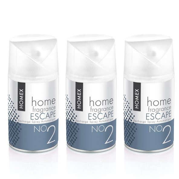 Homex Oda Kokusu Sprey Escape 3 x 260 ml Makine Yedek ürün görseli 1