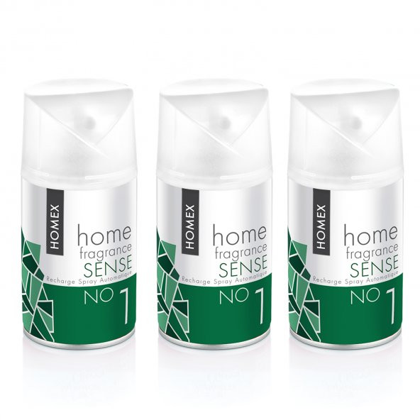 Homex Oda Kokusu Sprey Sense 3 x 260 ml Makine Yedek ürün görseli 1