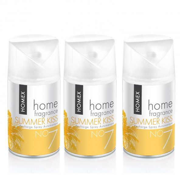 Homex Oda Kokusu Sprey Summer Kiss 3 x 260 ml Makine Yedek ürün görseli 1
