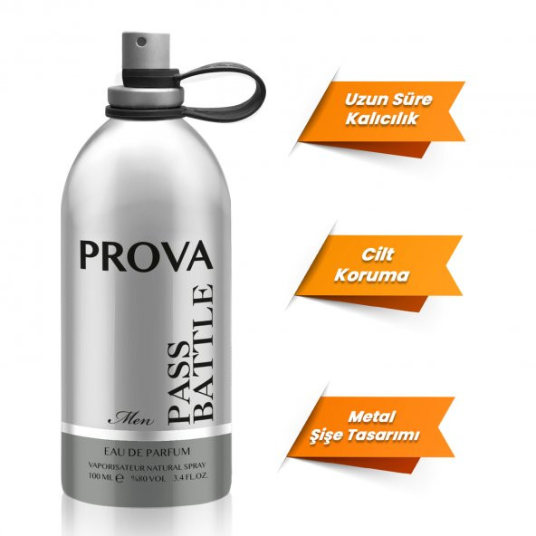 Prova Pass Battle EDP Erkek Parfüm 100 ml - Resim 3