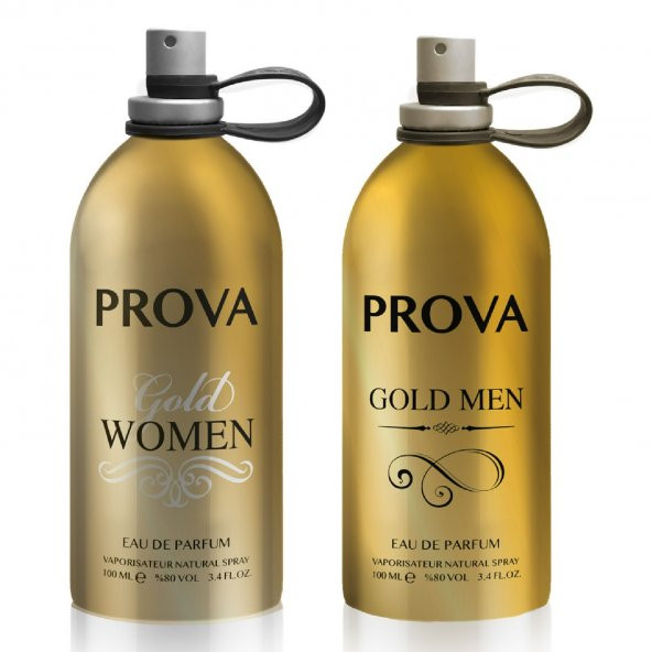 Prova Gold Women ve Gold Men Kadın ve Erkek Parfüm EDP 2 x100 ml ürün görseli 1