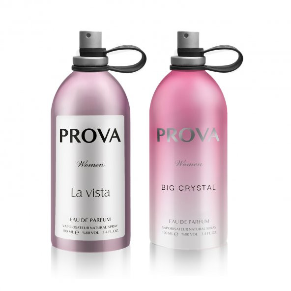 Prova Big Crystal ve La Vista EDP Kadın Parfüm Seti 2 x 120 ml ürün görseli 1