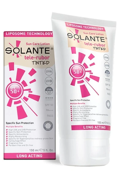Solante Telerubor Tinted Spf 50 Losyon 150 ml ürün görseli 1