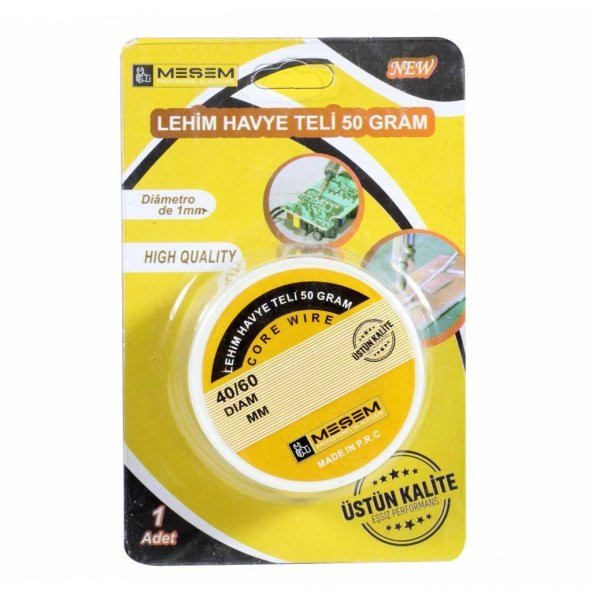 MEŞEM LEHİM HAVYA TELİ 50 GRAM 40/60 ürün görseli 1