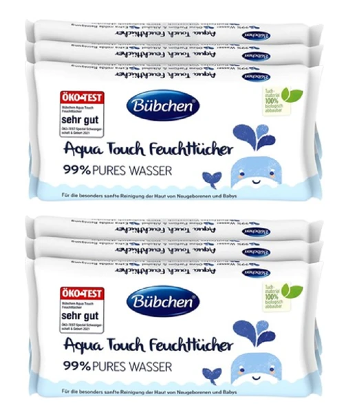 Bübchen Baby Yenidoğan Islak Mendil Aqua Touch 3x48li X 2 ADET ürün görseli 1