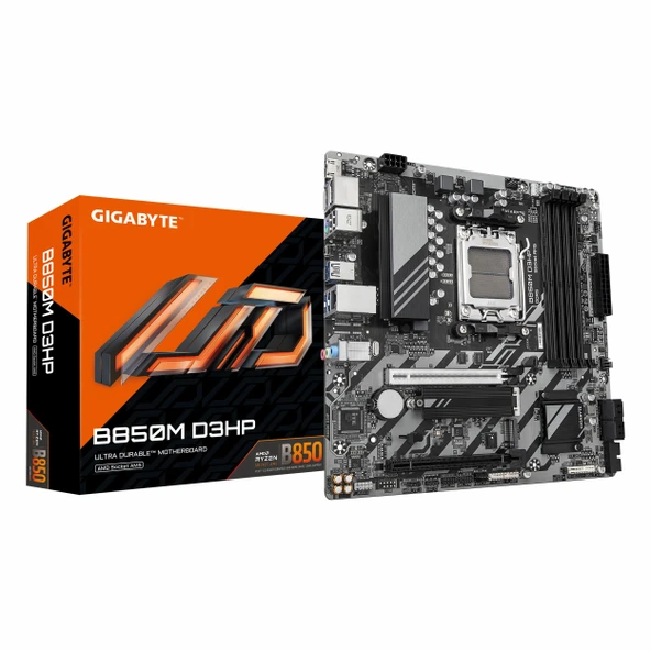 Gigabyte B850M D3HP DDR5 (8200MHz)OC M.2 HDMI/DP/USB-C PCIe 5.0 AM5 mATX Anakart ürün görseli 1