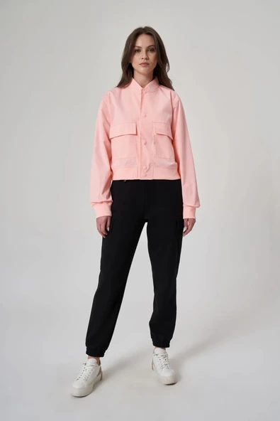 EXUMA KADIN CEKET-1521158 PEMBE ürün görseli 1