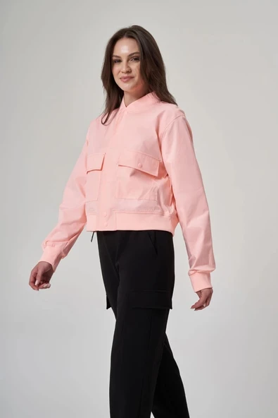 EXUMA KADIN CEKET-1521158 PEMBE - Resim 3