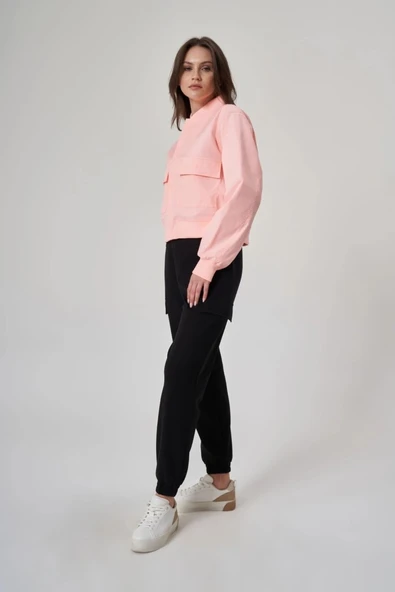 EXUMA KADIN CEKET-1521158 PEMBE - Resim 2