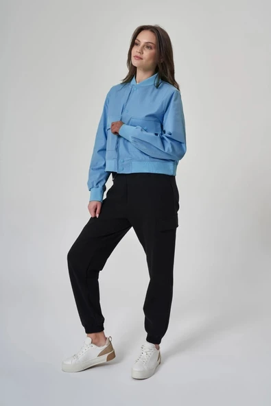 EXUMA KADIN CEKET INDIGO -1521158 - Resim 3