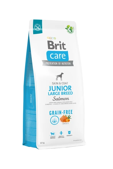Brit Care Junior Skin & Coat Somonlu Tahılsız Büyük Irk Yavru Köpek Maması 12kg ürün görseli 1