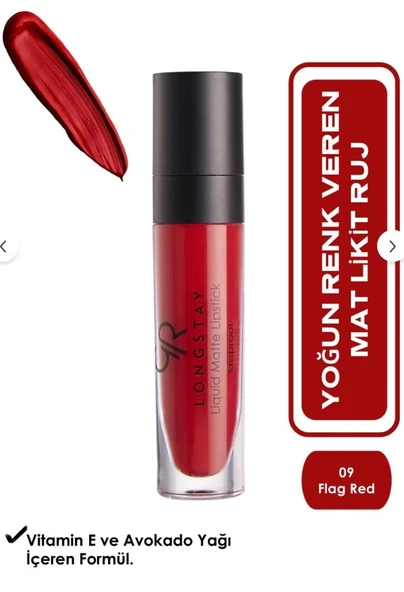Golden Rose Longstay Liquid Matte Lipstick No:09 ürün görseli 1