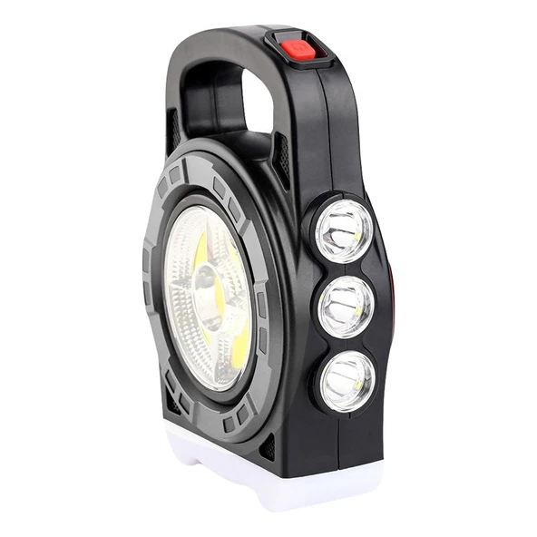 Powermaster HB-6678C Cob Ledli 3 Kademeli Şarjlı Solar Lamba ürün görseli 1
