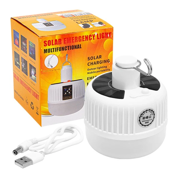 Powermaster PM-17839 Çok Fonksiyonlu 90W 24 Led Solar Lamba ürün görseli 1