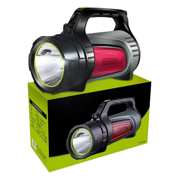 Powermaster JS-881A Şarjlı Ledli Uzun Menzilli Işıldak Fener ürün görseli 1