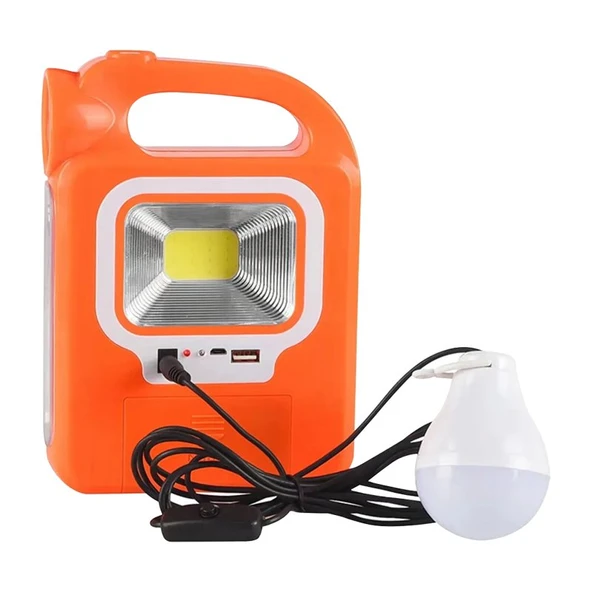 Powermaster HB-6399A Cob Ledli Solarlı 3 Kademeli Işıldak Fener ürün görseli 1