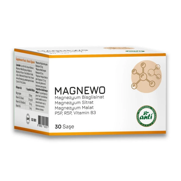 Anti Magnewo Efervesan Magnezyum 30 Saşe ürün görseli 1