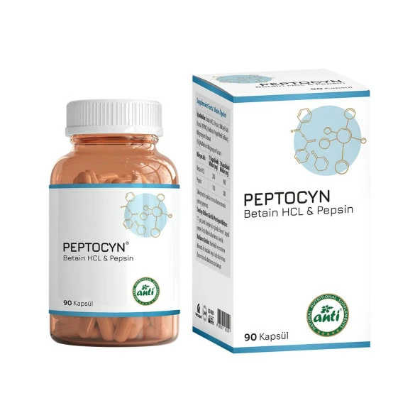 Anti Peptocyn® Betain Hcl, Pepsin 90 Kapsül ürün görseli 1