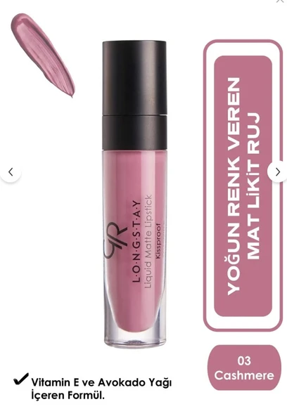 Golden Rose Longstay Liquid Matte Lipstick No:03 ürün görseli 1