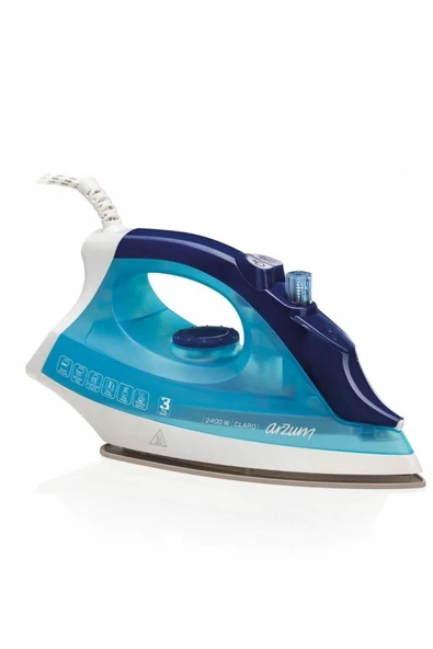 Arzum Ar688 Claro 2400 W Buharlı Ütü Seramik Tabanlı Mavi ürün görseli 1