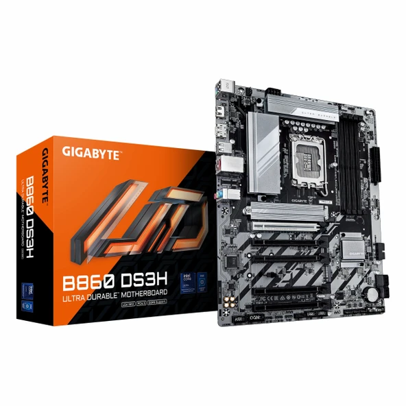 Gigabyte B860 DS3H DDR5 (9066MHz)OC M.2 HDMI/DP/USB-C PCIe 5.0 1851P ATX Anakart ürün görseli 1