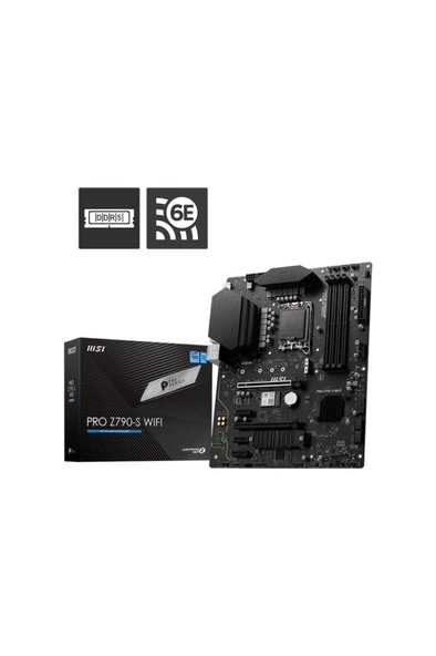 MSI Pro Z790-S Wi-Fi Intel LGA1700 DDR5 ATX Anakart Outlet ürün görseli 1