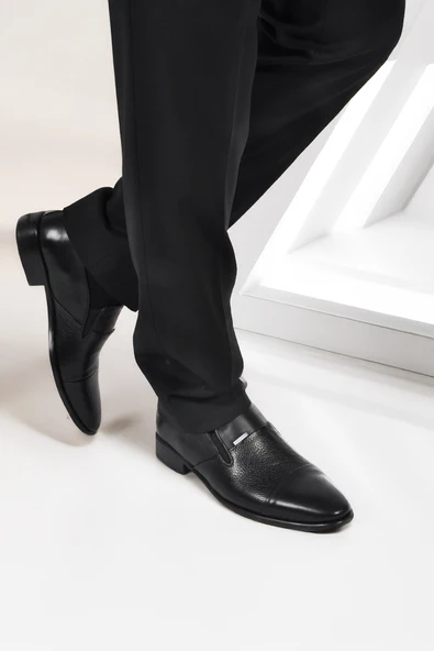 Pierre Cardin Siyah Hakiki Deri Erkek Klasik Ayakkabı 70555 M ürün görseli 1