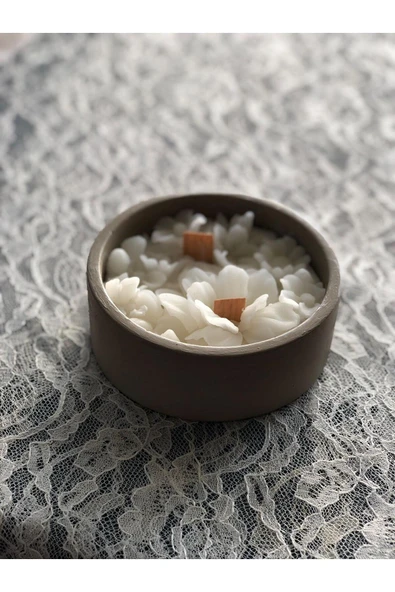 EL YAPIMI ÇİÇEK BUKETİ AROMATERAPİ SOYA MUM ürün görseli 1