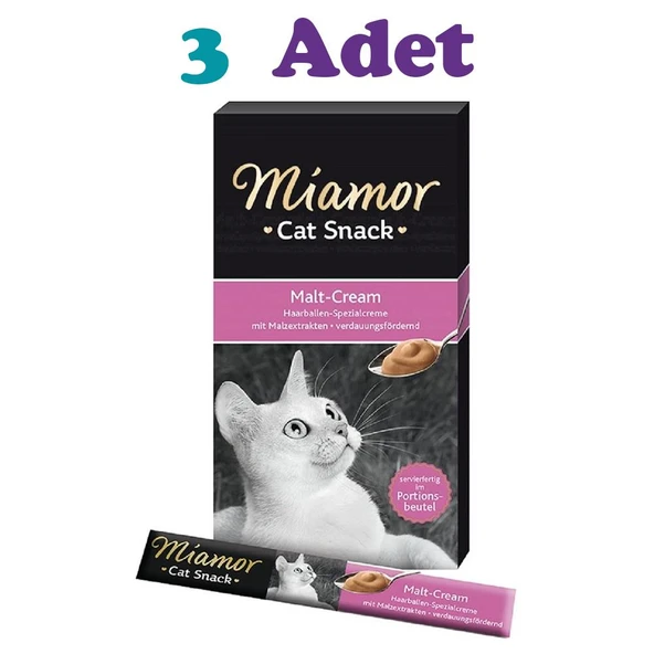 Miamor Malt Cream Kedi Ödül Maması 6×15g (3 Adet) ürün görseli 1