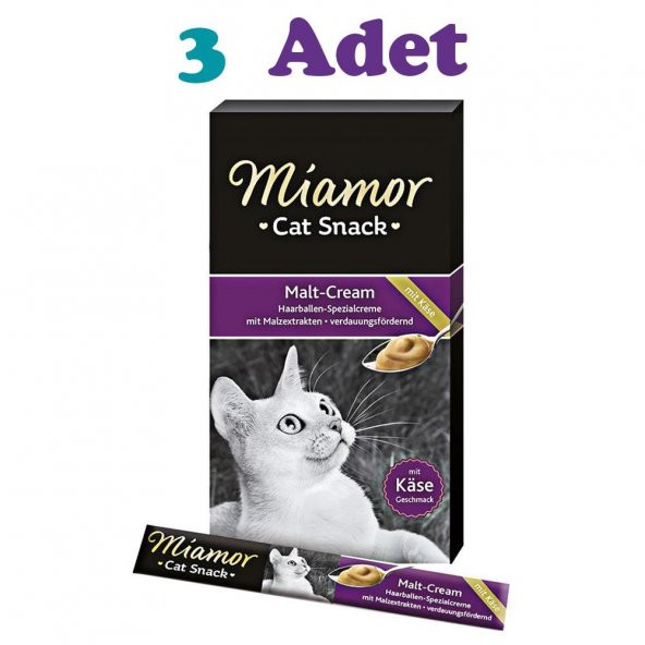 Miamor Malt Cream Peynirli Kedi Ödül Maması 6×15g (3 Adet) ürün görseli 1