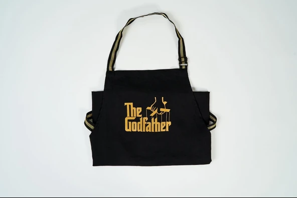 Baba Filmi Mutfak Önlüğü The Godfather  Yaldız Baskı, Cepli, Ayarlanabilir ürün görseli 1
